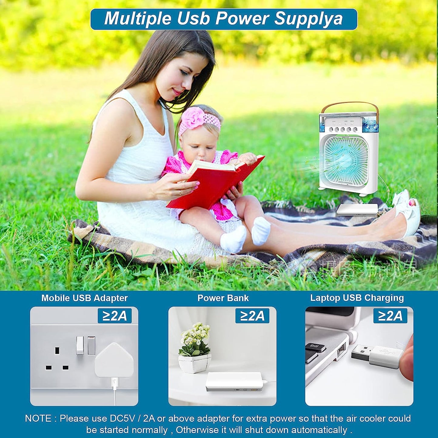 Zappy’s ChillGlow - Mini Portable Air Conditioner